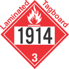 Flammable Class 3 UN1914 Tagboard DOT Placard