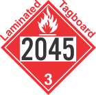 Flammable Class 3 UN2045 Tagboard DOT Placard
