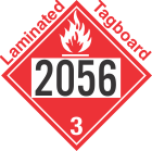 Flammable Class 3 UN2056 Tagboard DOT Placard