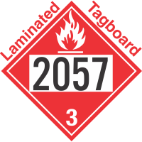 Flammable Class 3 UN2057 Tagboard DOT Placard