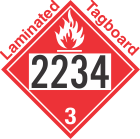 Flammable Class 3 UN2234 Tagboard DOT Placard