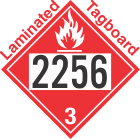 Flammable Class 3 UN2256 Tagboard DOT Placard
