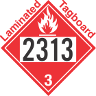 Flammable Class 3 UN2313 Tagboard DOT Placard