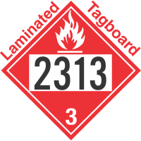 Flammable Class 3 UN2313 Tagboard DOT Placard