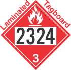 Flammable Class 3 UN2324 Tagboard DOT Placard