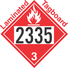 Flammable Class 3 UN2335 Tagboard DOT Placard