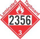 Flammable Class 3 UN2356 Tagboard DOT Placard