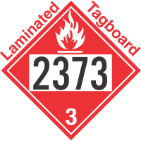 Flammable Class 3 UN2373 Tagboard DOT Placard