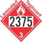 Flammable Class 3 UN2375 Tagboard DOT Placard