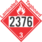 Flammable Class 3 UN2376 Tagboard DOT Placard