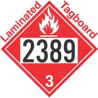 Flammable Class 3 UN2389 Tagboard DOT Placard