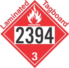 Flammable Class 3 UN2394 Tagboard DOT Placard