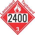 Flammable Class 3 UN2400 Tagboard DOT Placard