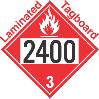 Flammable Class 3 UN2400 Tagboard DOT Placard