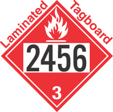 Flammable Class 3 UN2456 Tagboard DOT Placard