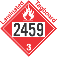 Flammable Class 3 UN2459 Tagboard DOT Placard