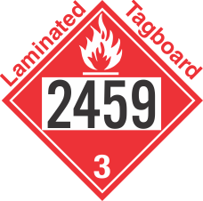Flammable Class 3 UN2459 Tagboard DOT Placard