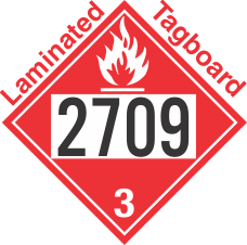 Flammable Class 3 UN2709 Tagboard DOT Placard