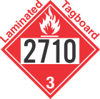 Flammable Class 3 UN2710 Tagboard DOT Placard