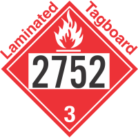 Flammable Class 3 UN2752 Tagboard DOT Placard