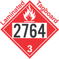 Flammable Class 3 UN2764 Tagboard DOT Placard