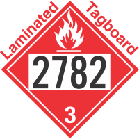 Flammable Class 3 UN2782 Tagboard DOT Placard