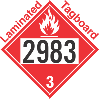 Flammable Class 3 UN2983 Tagboard DOT Placard