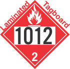 Flammable Gas Class 2.1 UN1012 Tagboard DOT Placard