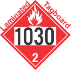 Flammable Gas Class 2.1 UN1030 Tagboard DOT Placard