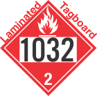 Flammable Gas Class 2.1 UN1032 Tagboard DOT Placard