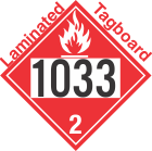 Flammable Gas Class 2.1 UN1033 Tagboard DOT Placard