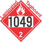 Flammable Gas Class 2.1 UN1049 Tagboard DOT Placard