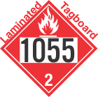 Flammable Gas Class 2.1 UN1055 Tagboard DOT Placard