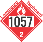 Flammable Gas Class 2.1 UN1057 Tagboard DOT Placard