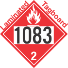 Flammable Gas Class 2.1 UN1083 Tagboard DOT Placard