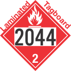 Flammable Gas Class 2.1 UN2044 Tagboard DOT Placard