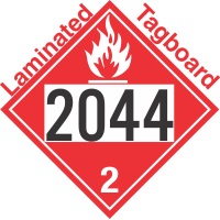 Flammable Gas Class 2.1 UN2044 Tagboard DOT Placard