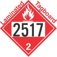 Flammable Gas Class 2.1 UN2517 Tagboard DOT Placard