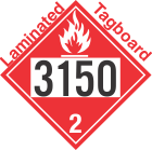 Flammable Gas Class 2.1 UN3150 Tagboard DOT Placard