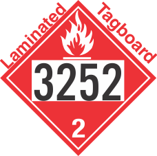 Flammable Gas Class 2.1 UN3252 Tagboard DOT Placard