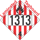 Flammable Solid Class 4.1 UN1313 Tagboard DOT Placard