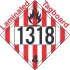 Flammable Solid Class 4.1 UN1318 Tagboard DOT Placard