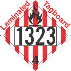 Flammable Solid Class 4.1 UN1323 Tagboard DOT Placard