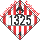 Flammable Solid Class 4.1 UN1325 Tagboard DOT Placard