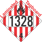 Flammable Solid Class 4.1 UN1328 Tagboard DOT Placard