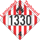 Flammable Solid Class 4.1 UN1330 Tagboard DOT Placard