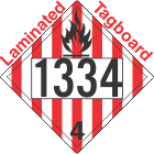 Flammable Solid Class 4.1 UN1334 Tagboard DOT Placard