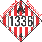 Flammable Solid Class 4.1 UN1336 Tagboard DOT Placard