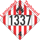 Flammable Solid Class 4.1 UN1337 Tagboard DOT Placard