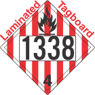 Flammable Solid Class 4.1 UN1338 Tagboard DOT Placard